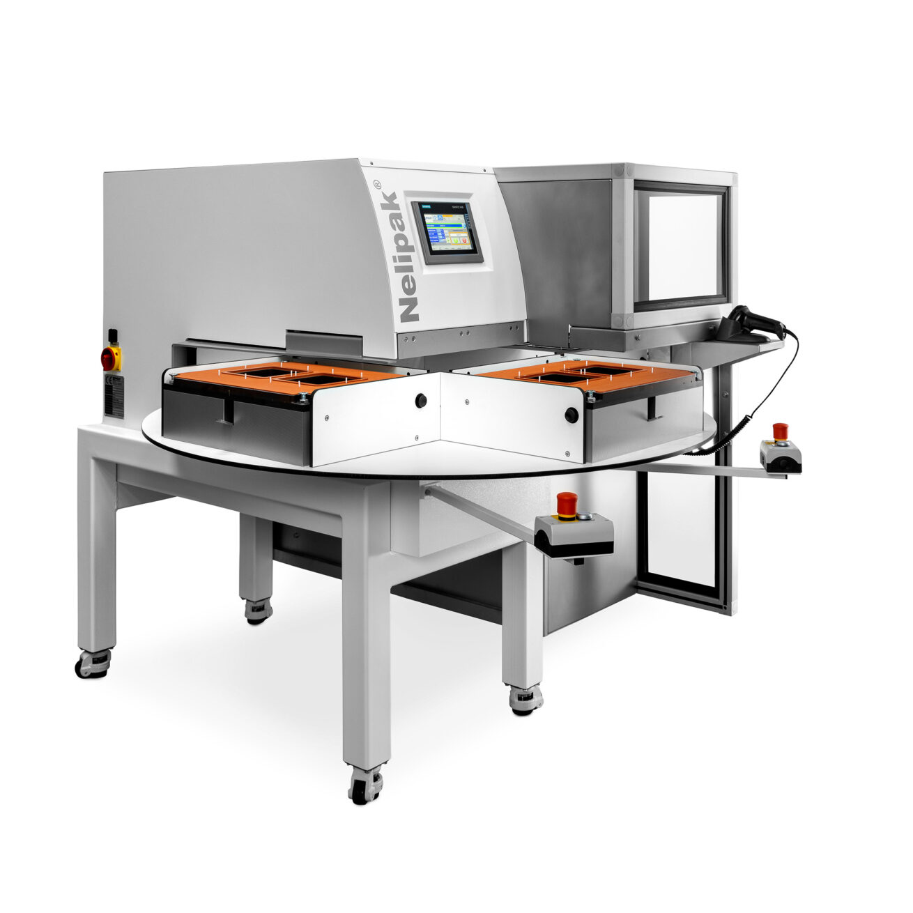 NX-B Rotary Sealer met printstation met Nelipak