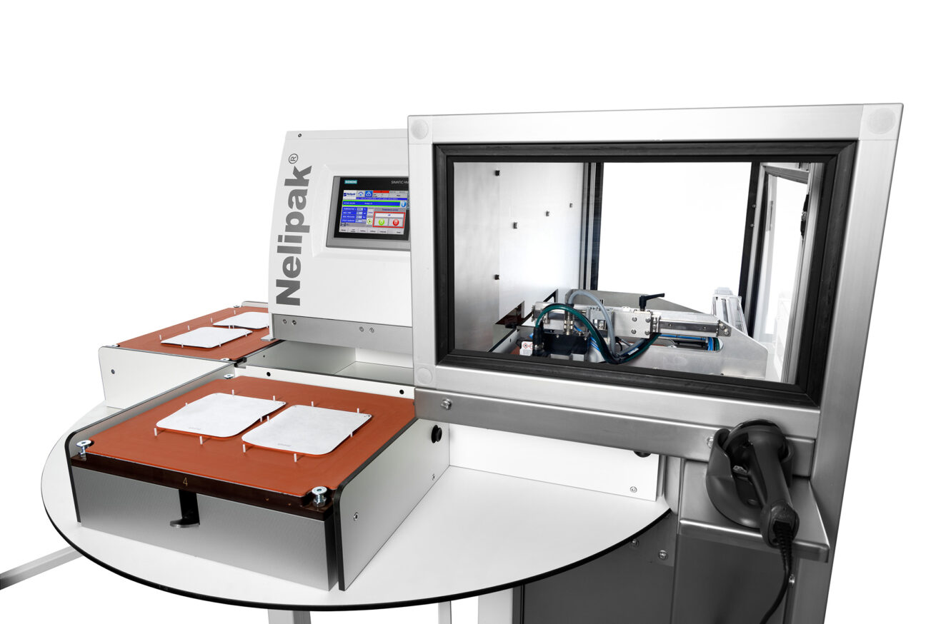 NX-B Rotary Sealer met printstation met Nelipak
