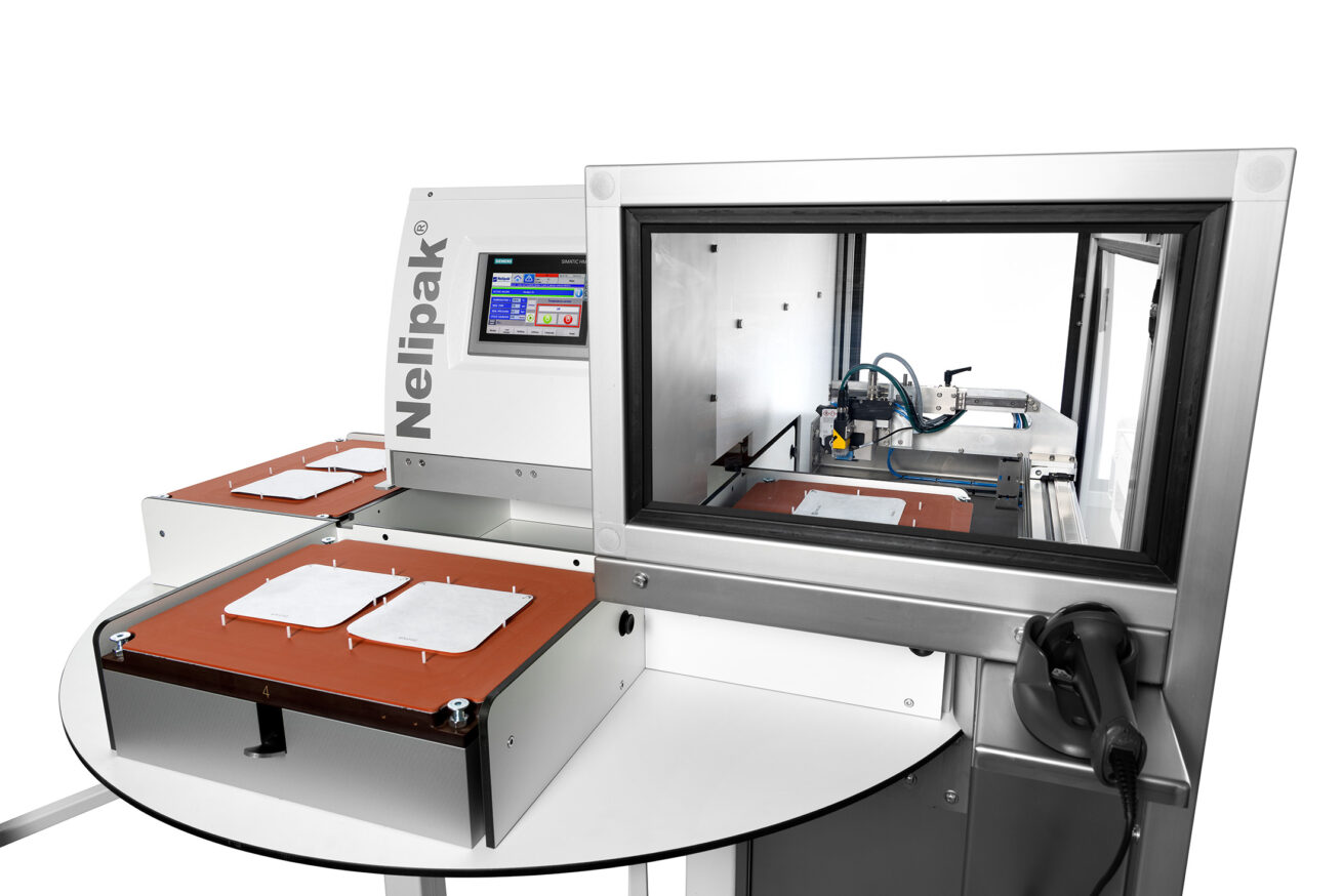 NX-B Rotary Sealer met printstation met Nelipak