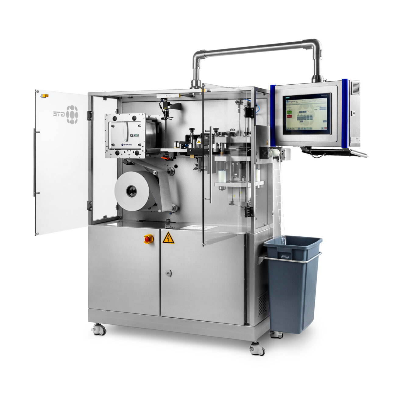 Lidstansmachine met print systeem